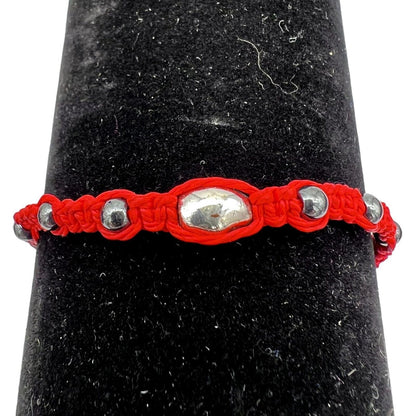 Bracelets Set of 2 String Bead Grateful Dead Bear Adjustable NWOT
