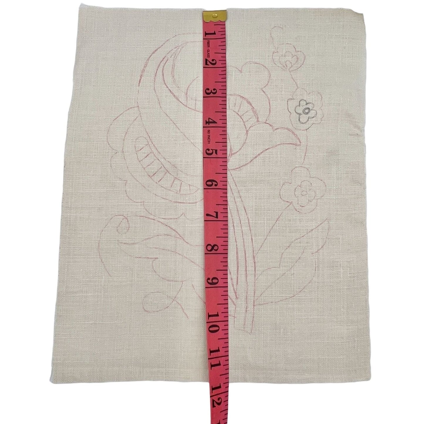 Set of 10 Flower Needlepoint Embroidery Pattern Printed on Linen