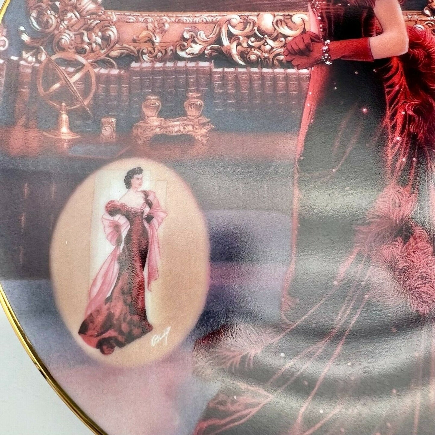 Bradford Exchange The Red Dress Gone With The Wind 1993 Collectors Plate