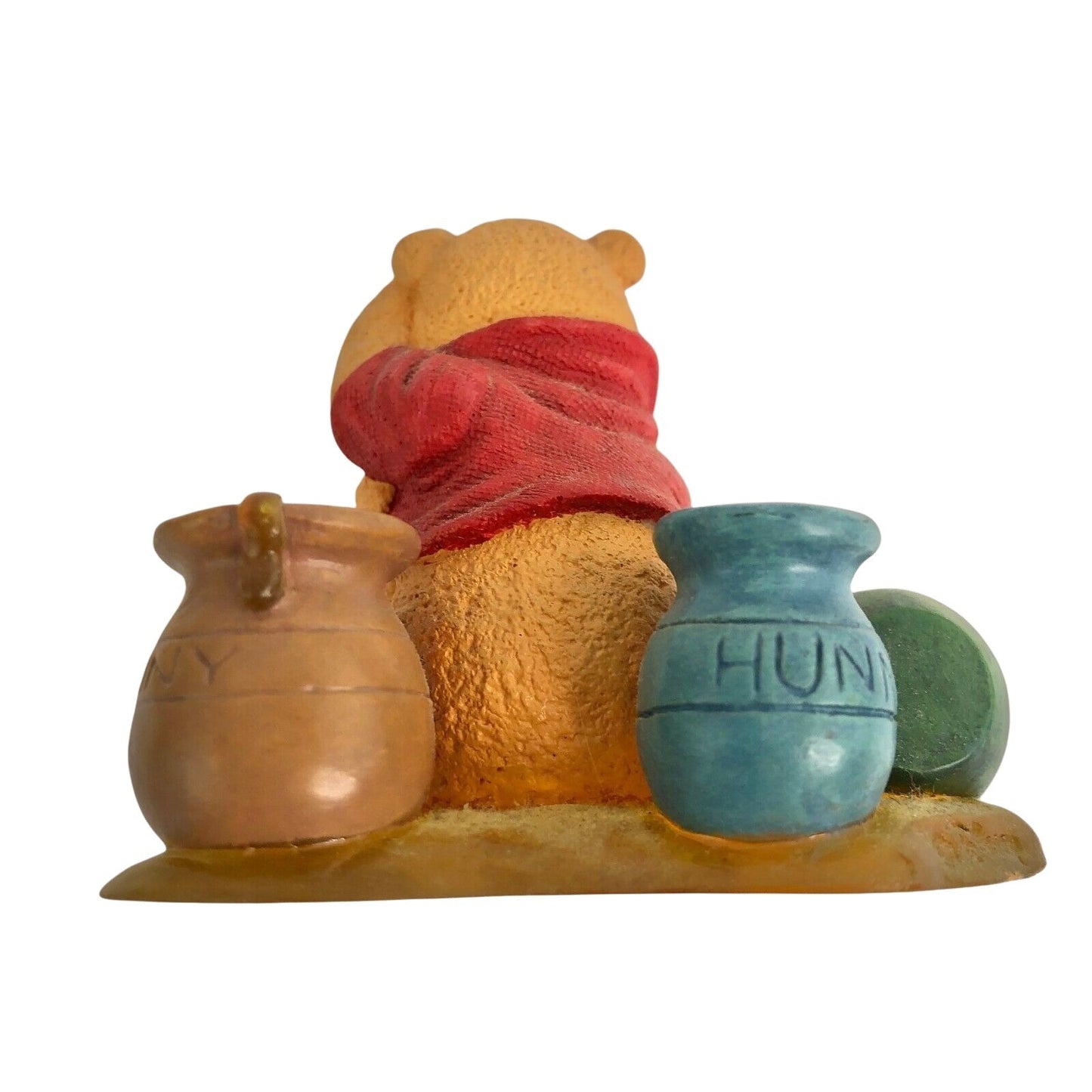 Small Pooh Jar and Even Thinking Makes Me Hungry Figurine EUC