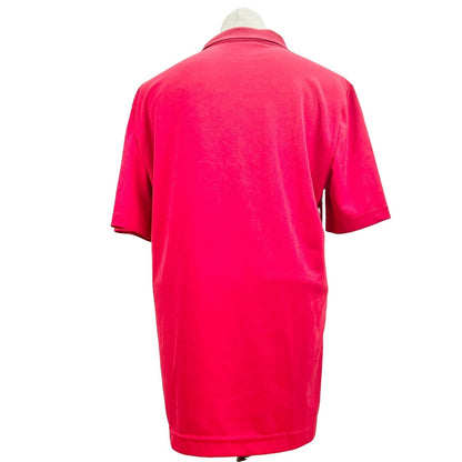 George Collared Shirt Men's S 34-36 Red Short Sleeve 3 Button Front