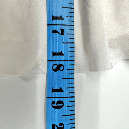 BCBGMaxazria Women's Saige Wrap Dress 0 Off White Black Trim Above Knee