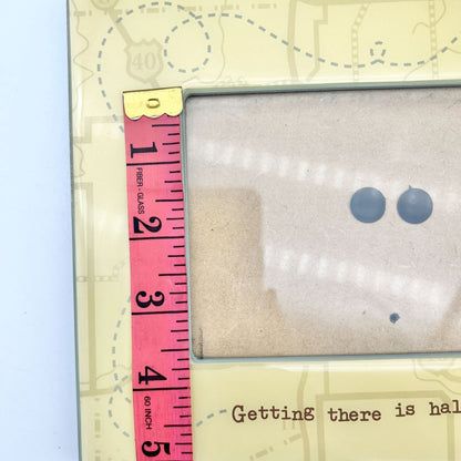 Hallmark Picture Frame 4 x 6 Photo Yellow Getting There is Half the Fun