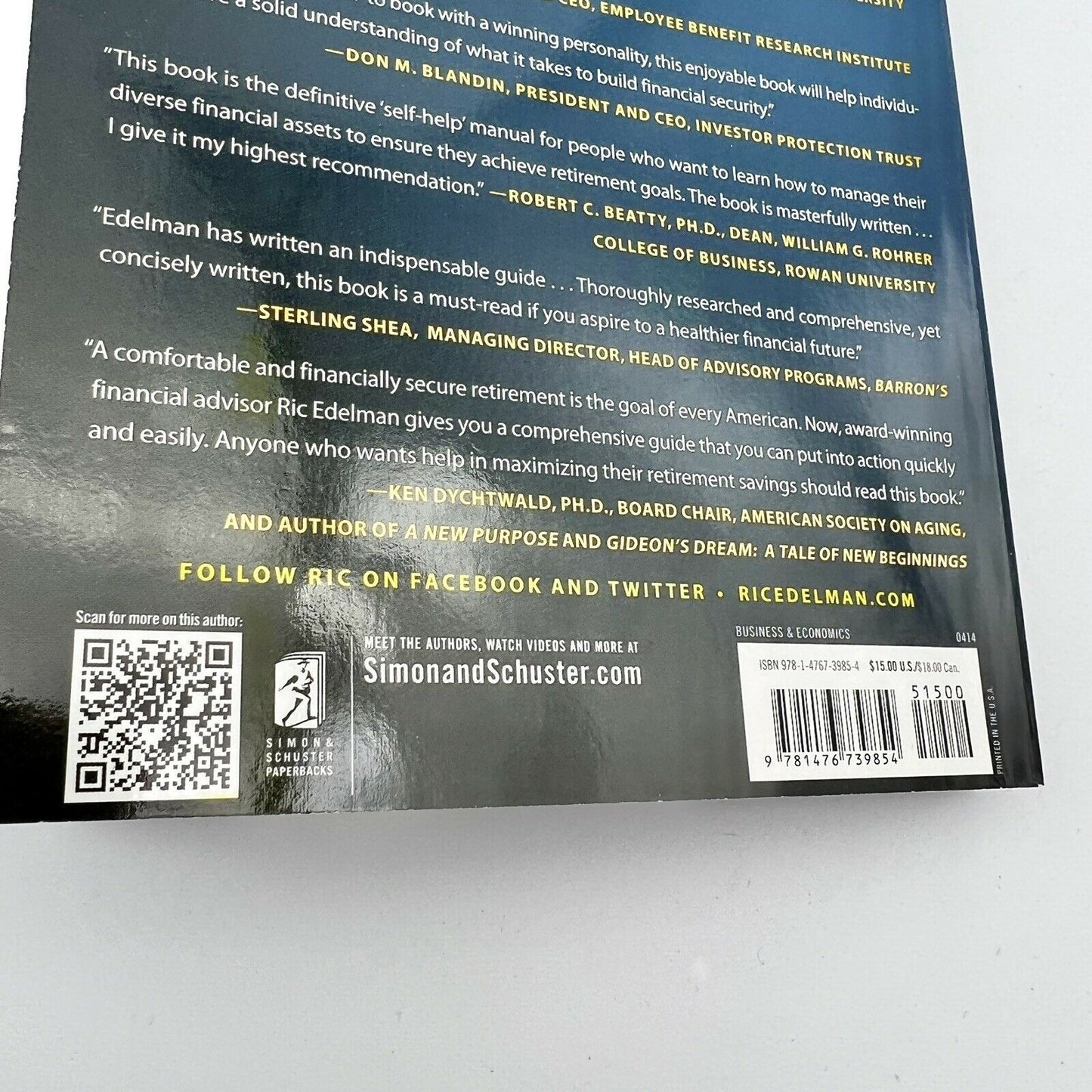 The Truth about Retirement Plans and IRAs by Ric Edelman (2014, Trade Paperback)