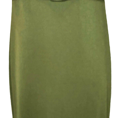 LuLaRoe Cici Women's Medium Dress Olive Green Ruffles Shimmery NWT retired