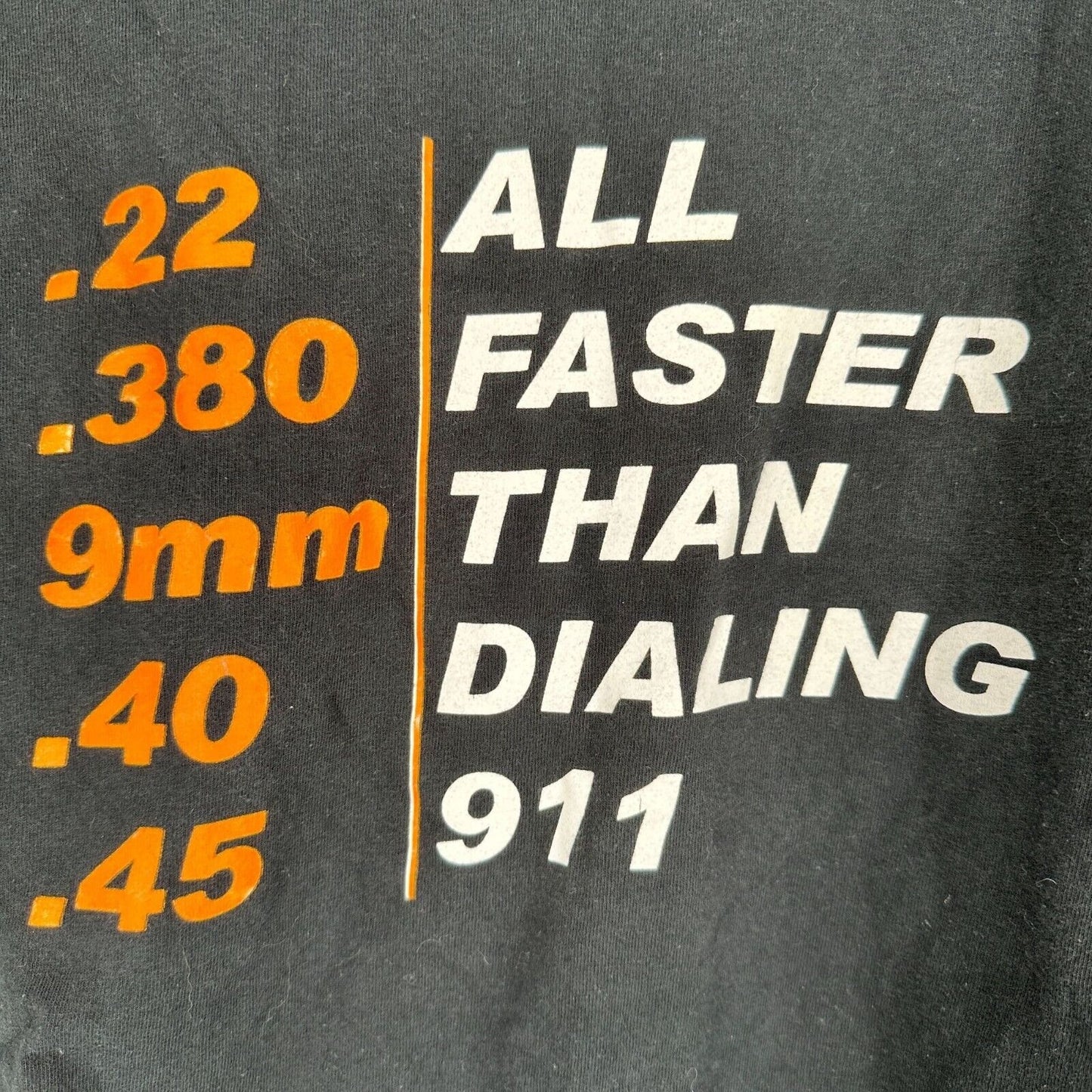 Gildan T-shirt XL Black Short Sleeve Dialing 911 Graphic Tee
