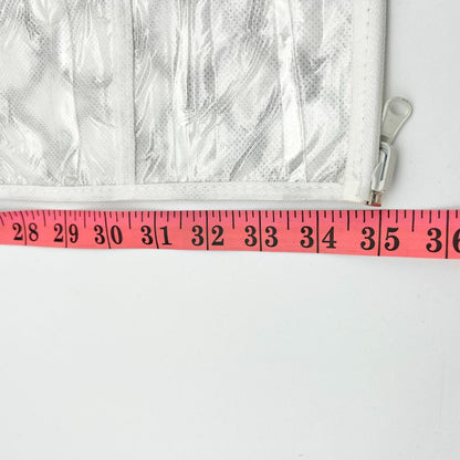 Joy Mangano Hanging Organizer White Brown Design Multiple Pockets New