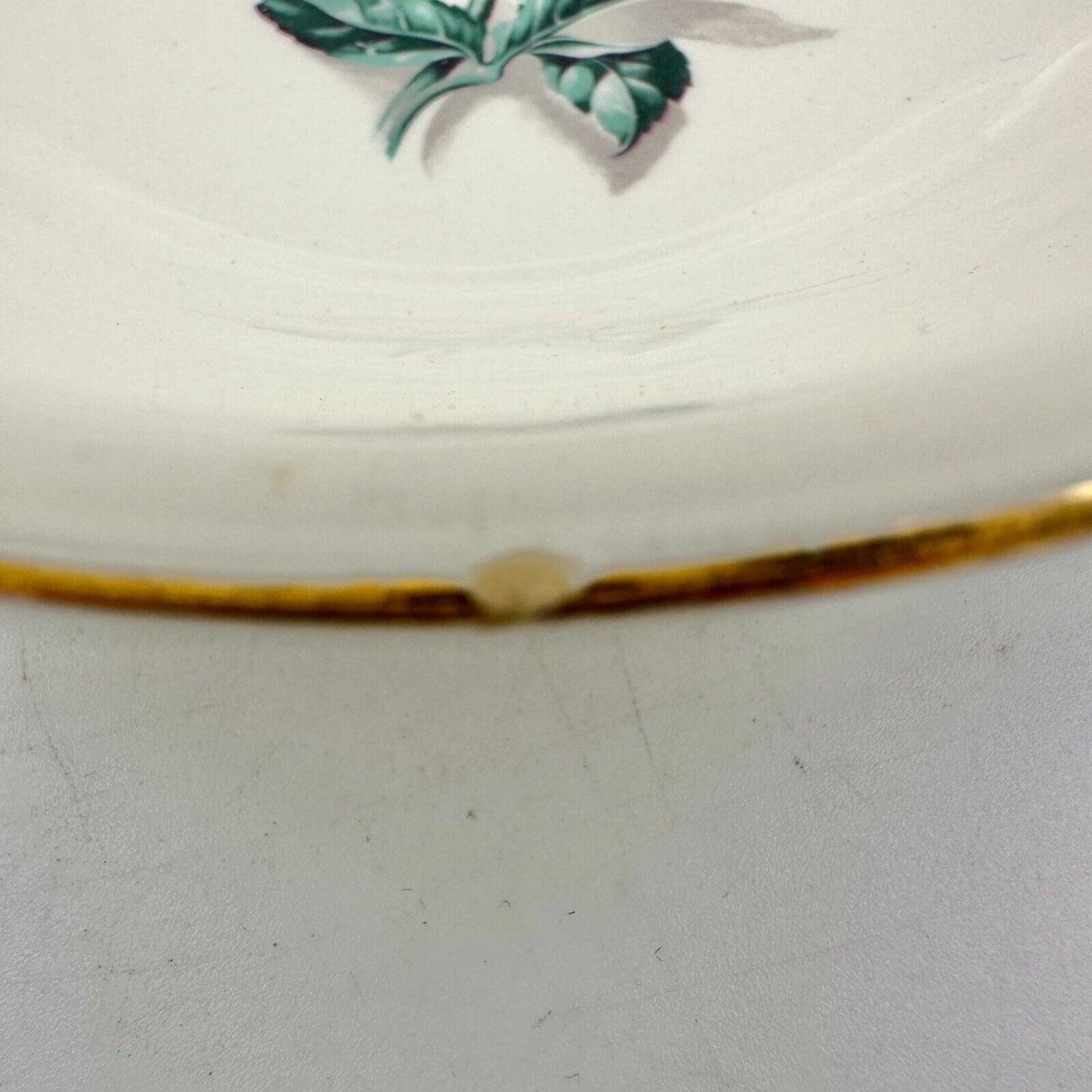 Homer Laughlin Eggshell Nautilus Rhythm Rose China Cereal Bowls Set of 8 5.5 in