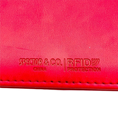 Spector & Co RFID Padded Red Faux Leather Journal Lined Pages 8.5 x 6