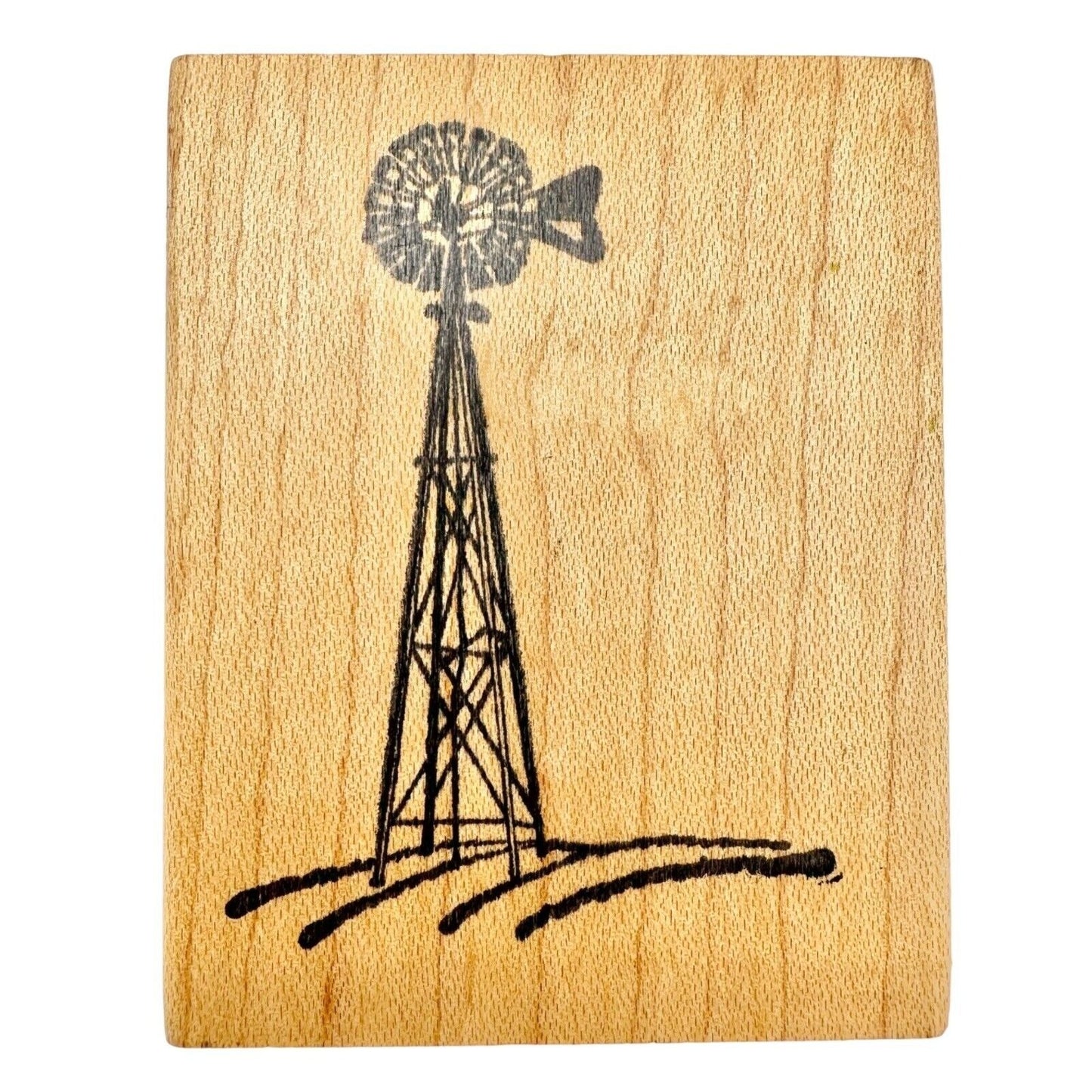 Vintage Double D Rubber Stamps Windmill E1498 NEW