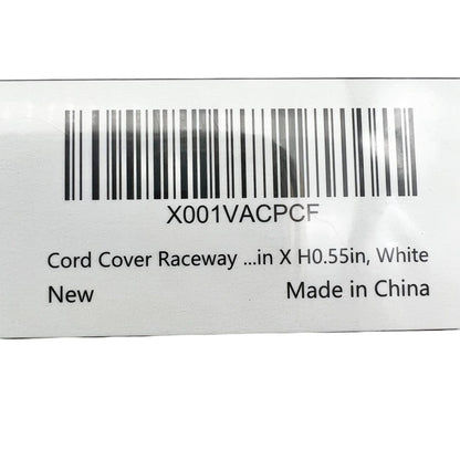 Delamu Cable Raceway Cover Cord Concealer CC01 White 55 in NIB