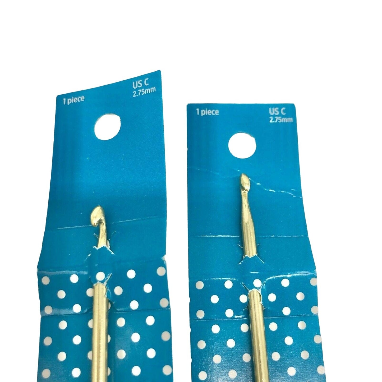 Stitch Studio Crochet Hooks Bundle 2 ea of 3 Sizes 6 7 C Aluminum or Steel NEW