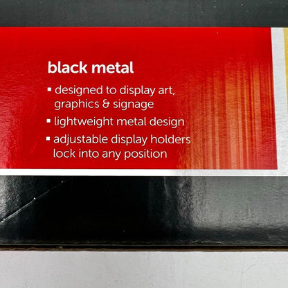 Office Depot Easel Quick-Setup Display Black Metal Max Height 61.5 NIB