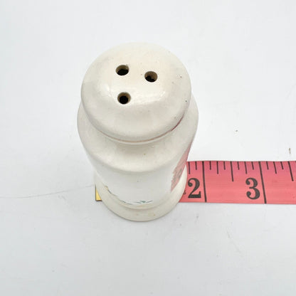 Vintage Salt Pepper Shakers 3 x 1.5 White With Painted Dutch Couple
