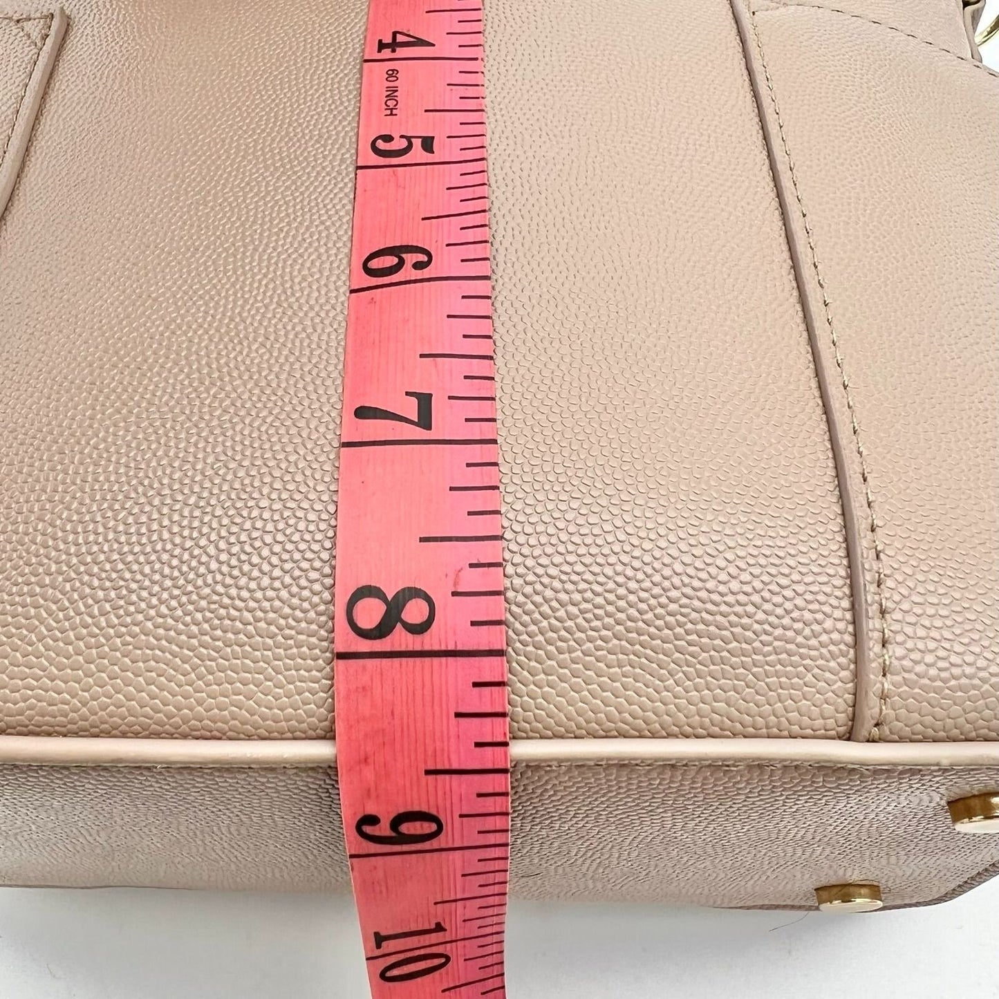 Miztique Satchel Purse 10.5 x 8.5 x 4 Camel Shoulder Strap Zip NEW