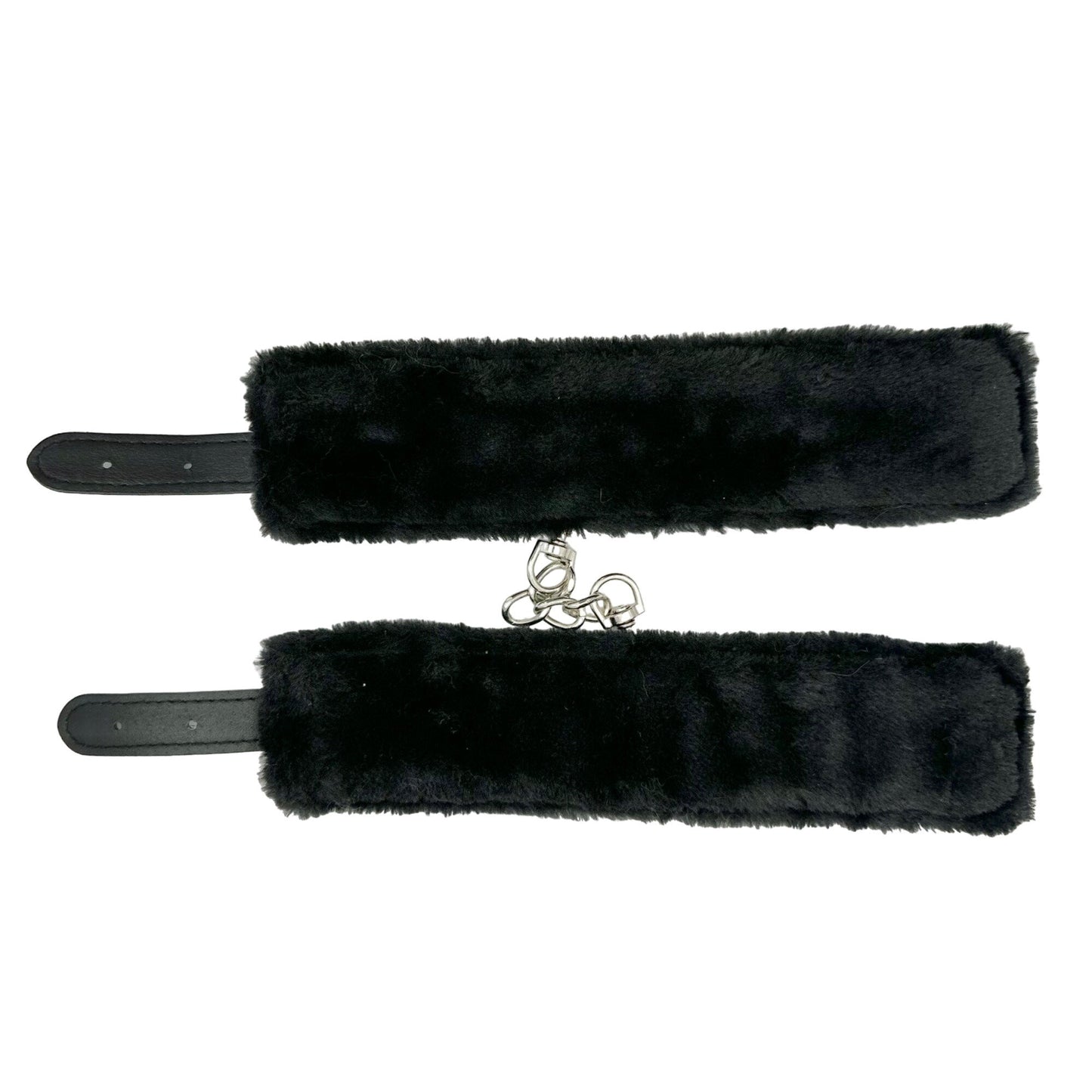 Wrist Cuffs Fur Against Wrist Buckle Closure Hook Together or Use Apart NWOT