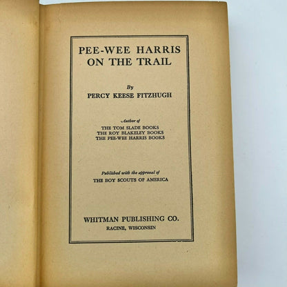 Pee-Wee Harris On The Trail 1922 Hardcover Book Boy Scouts Humorous Adventure