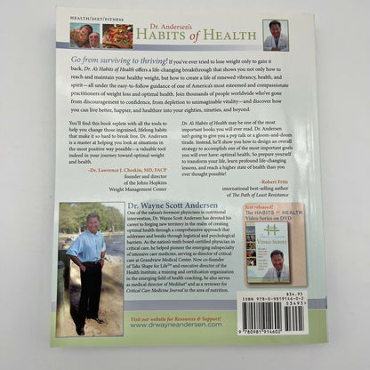 Dr. A's Habits of Health Dr. Wayne Scott Andersen Paperback Book