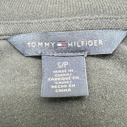 Tommy Hilfiger Polo-Style Top Womens Small Black Short Sleeves