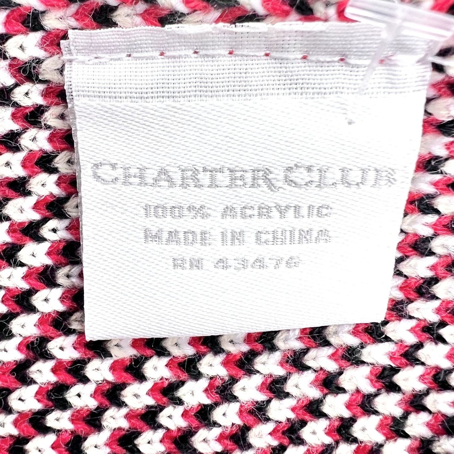 Charter Club 2-Piece Gift Set Scarf Hat One Size Red Owl Snowflakes NEW