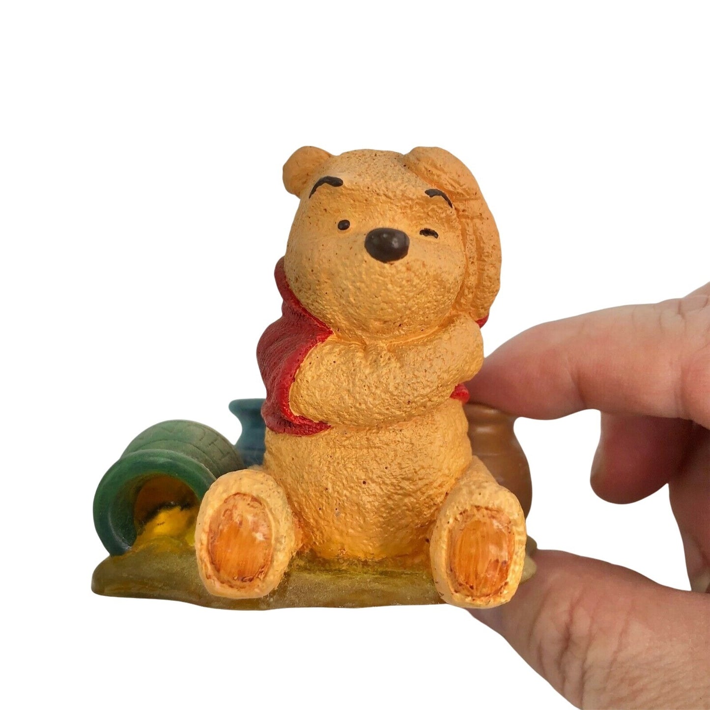 Small Pooh Jar and Even Thinking Makes Me Hungry Figurine EUC