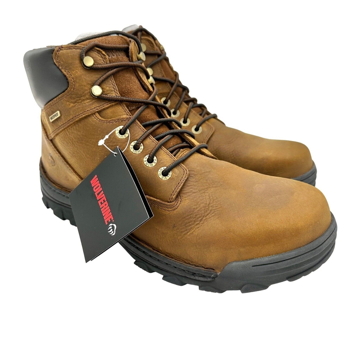 Wolverine Durbin 6" Mens 14 Work Boots Waterproof Steel Toe EH Rated Skid Proof
