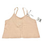 Forever 21 Tank Top Womens M/L Peach Crop Spaghetti Strap Seamless NWT