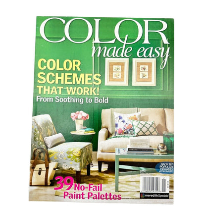 Color Made Easy Color Schemes That Work 2014 Paperback