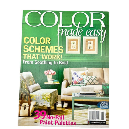 Color Made Easy Color Schemes That Work 2014 Paperback
