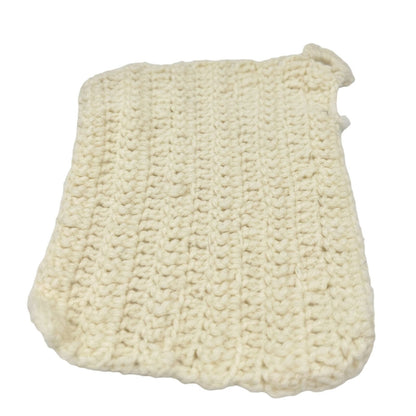 Crocheted Trivet and Pot Holder Set Olive and Cream