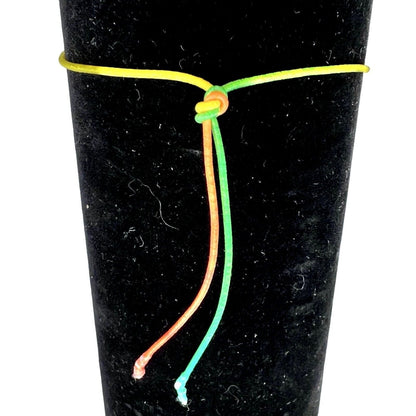 Bracelets Set of 2 String Bead Grateful Dead Bear Adjustable NWOT