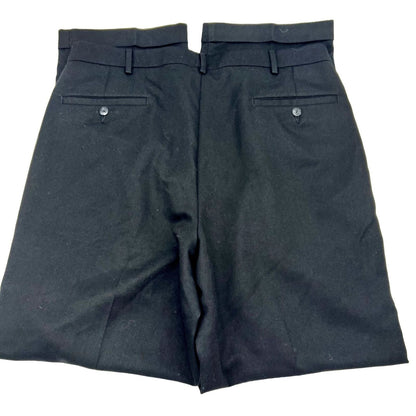 Studio by Bill Blass Pants Men's 36 x 32 Black Pleated Cuffed Button Zip Closure