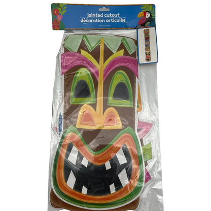 Windy City Novelties Tiki Flower Garland and Tiki Jointed Cutout