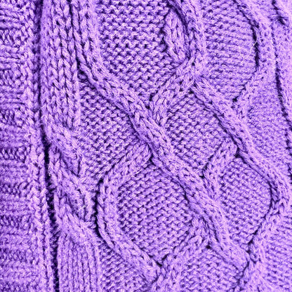 American Living Sweater Vest Women's L Purple Leather Closure Shawl Collar