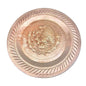 Vintage Display Plate 12 in Copper Raised Eagle Fighting Serpent Hanger on Back