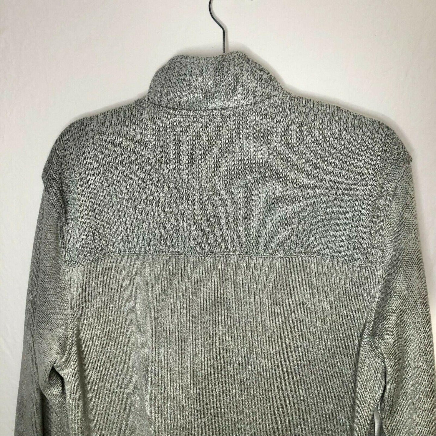 Van Heusen Flex Mens Medium Pullover Quarter Zip Fleece Machine Wash Sweater