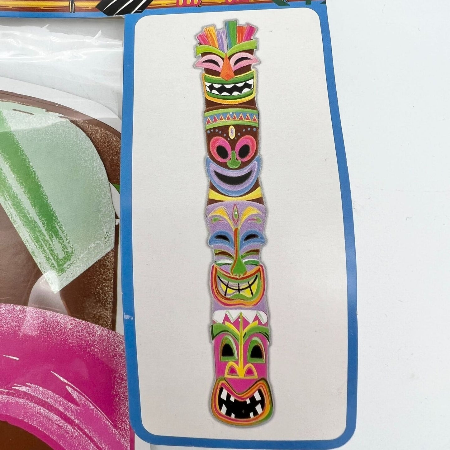 Windy City Novelties Tiki Flower Garland and Tiki Jointed Cutout