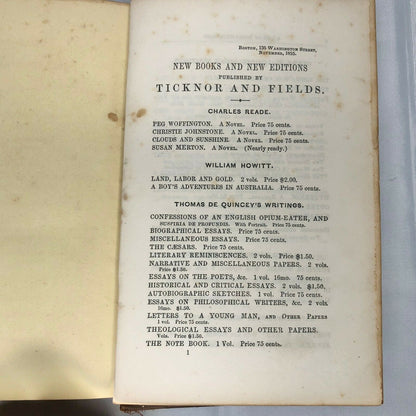 Antique Book - Ballads by William Makepeace Thackeray 1856 Collectible