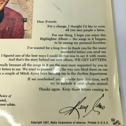 1957 Kleenex Tissues presents Perry Como Highlighter Vinyl Record