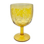 Vintage Amber Grapes & Vine Pedestal Vase or Cup 6 x 4