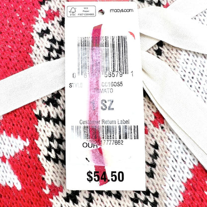 Charter Club 2-Piece Gift Set Scarf Hat One Size Red Owl Snowflakes NEW