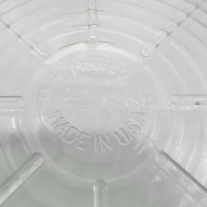 Vintage Crystal Clear Glass 8 in Round Hot Plate