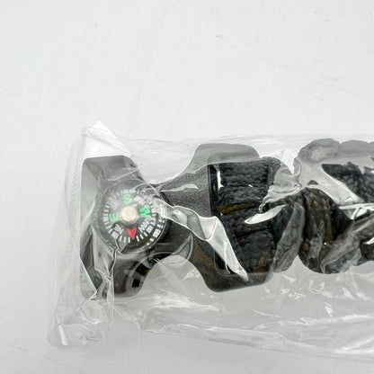 Survival Bracelet 8.5 Black Compass NEW