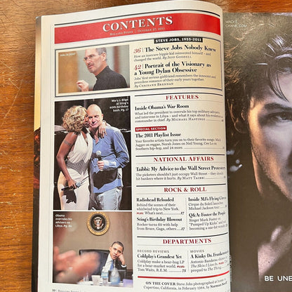 Rolling Stone Magazine Issue 1142 October 21 2011 Steve Jobs