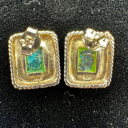 2 Sets Vintage Earrings Pierced Women's Sterling Silver