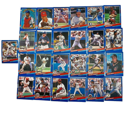 Donruss Set of 25 Baseball Trading Cards Circa 1990 Larkin Alomar Fisk