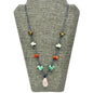 Cord Fetish Necklace 28 in Precious Gemstone Animals Rose Quartz Pendant