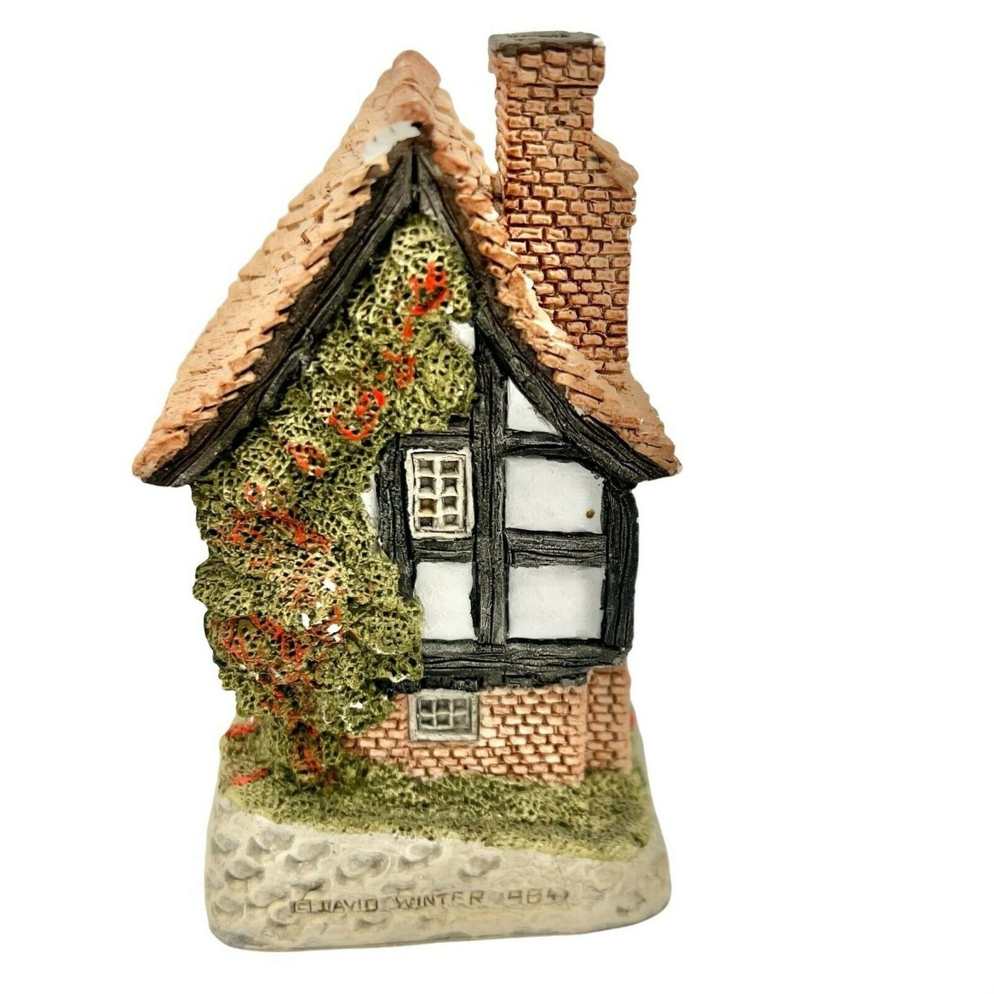 David Winter Cottages 1984 Spinners Cottage Vintage Excellent Handpainted